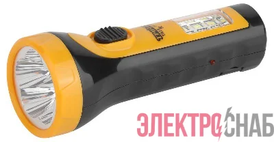 Фонарь TA15 аккум. 4В 1А.ч 2в1 5хLED + 6SMD евро-вилка Трофи Б0016863