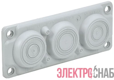 Ввод кабельный мембранный 6 отверстий d6-59мм IP65 (без клипс) TITAN IEK TI-01D-MC-006-65