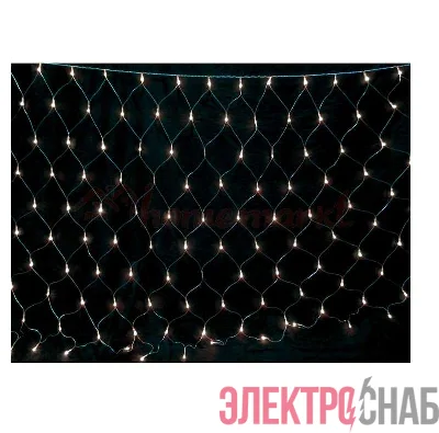 Гирлянда-сетка NTLD144-W-E 1.5х1м 144 светодиода с доп. подключ. до 3 модулей IP20 бел. SHLights 4610003328665