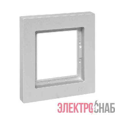 Рамка 1-м Эпика IP44 пластик алюм. EKF UP1-FPA-01-44