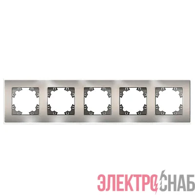 Рамка 5-м Афина стеклянная мокко UNIVersal 2288