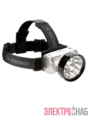 Фонарь аккумуляторный налобный Accu H10 LED 10LED аккум. NI-MH 300мА.ч встроен. ЗУ 1.2В КОСМОС KOCAccuH10LED