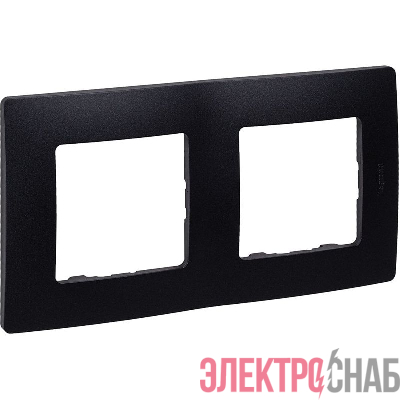 Рамка 2-м СП Etika IP20 антрацит IEK 672582