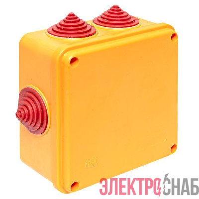 Коробка огнестойкая E90 100х100х50мм 6п с клеммником 1.5-6кв.мм IP55 EKF plc-kmrf-100-6-06