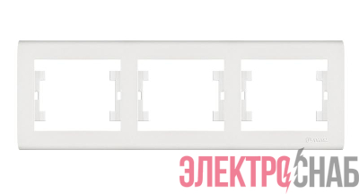 Рамка 3-м Manolya горизонт. бел. Makel 41001703