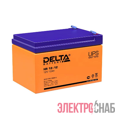 Аккумулятор UPS 12В 12А.ч Delta HR 12-12