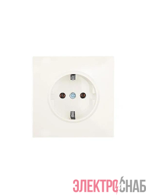 Розетка 1-мест. с/з ПБТ СП ZIMA IP20 16А безвинт. зажим слон. кость LEZARD 704-9088-122BQC