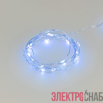 Гирлянда светодиодная ARD-DEW-HOME-2000-CLEAR-20LED-STD Blue 3V Battery Pack IP20 Ardecoled 048707