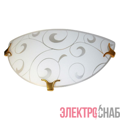 Светильник НББ 21-60 М19 "Морокко" 300/2 1х60Вт E27 IP20 матов. бел./клипсы зол. (инд. упак.) Элетех 1005204319