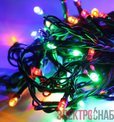 Гирлянда светодиодная 300LED форма &&"диаманд&&" провод 31.5м IP44 мультиколор Космос KOC_GIR300_RGB