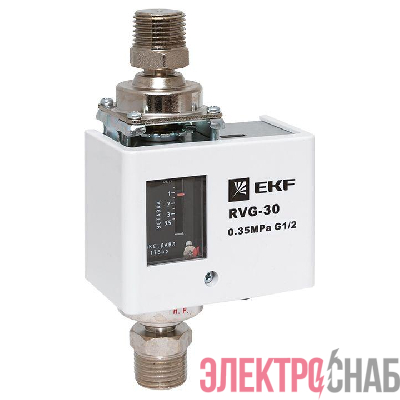 Реле перепада давления RVG-30-0.35-2 (0.35 МПа) EKF RVG-30-0.35-2