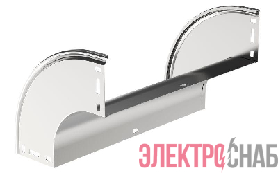 Угол для лотка плавный 90град. 400х50 В20 ESCA В20 IEK CPV41-0-90-050-400