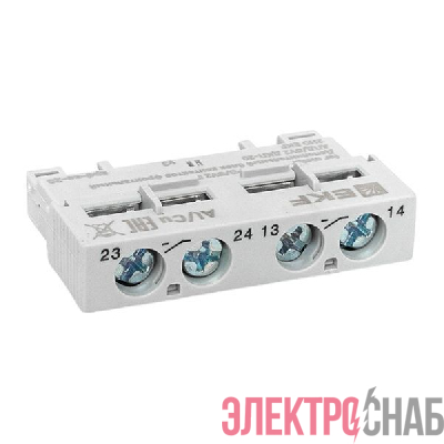 Блок контактов фронтальный дополнительный АПД/GV2 ДКП-20 2НО EKF apd-ae-20