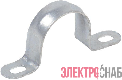 Скоба крепежная двухлапковая d19-20мм метал. (уп.10 шт) IEK CMAT11-19-010