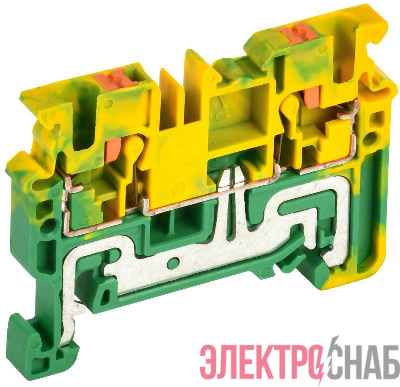 Колодка клеммная CP-PEN земля 2.5кв.мм жел./зел. IEK YCT21-00-K52-002