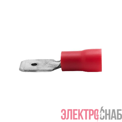Наконечник изол. "вилка" 0.25-1.5кв.мм А=4.8х0.8мм кр. (уп.100шт) DKC 2A32P