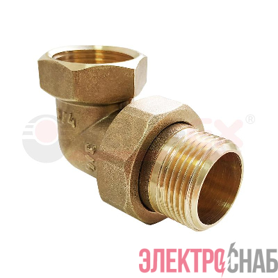 Сгон разъемный угловой (американка) ВР-НР 3/4дюйм (50/10) VALFEX VF.098.L.034