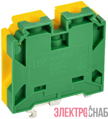 Колодка клеммная CTS-PEN земля монтаж неск. напр. 35кв.мм IEK YCT11-02-K52-035