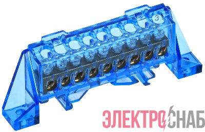 Шина нулевая N в комб. изол. "Стойка" 6х9-9-С TEKFOR IEK TF-NN10-09-DP-K07