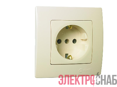 Розетка Lillium с заземл. Makel 32010028