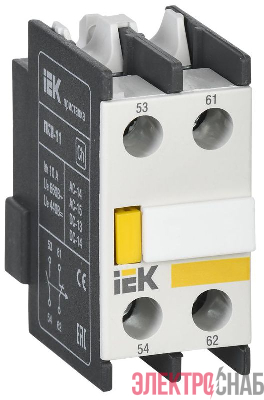 Приставка контактная ПКИ-20 доп. контакты 2НО KARAT IEK KPK10-20