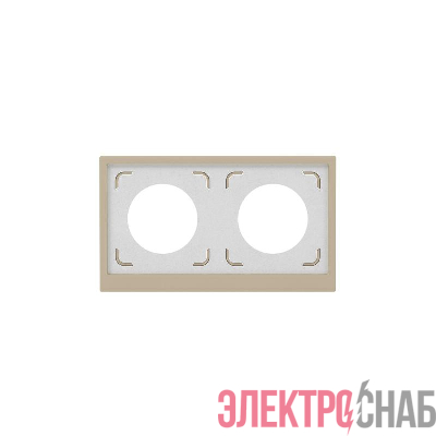 Рамка 2-м KANT IP44 ванильн. марципан DKC 7015944