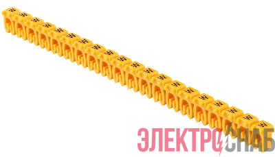 Маркер открытого типа KE 0.75-1.5кв.мм символ "W" (уп.200шт) IEK UMK-KE1-W