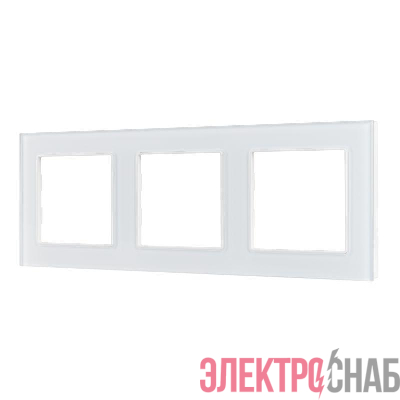 Рамка стеклянная FRM-GLARE-GS-3-WH Arlight 043799