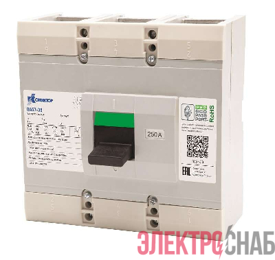 Выключатель автоматический 3п 630А 2000Im ВА57-39-341110 660/380В AC 2З2Р Контактор L630-0055