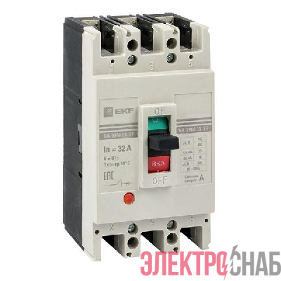 Выключатель автоматический 3п 63/20А 5In 25кА ВА-99М PROxima EKF mccb99-3P5In63-20m