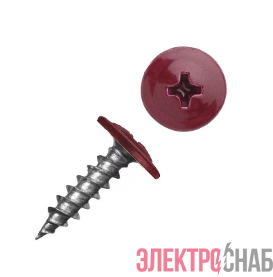 Саморез ШСММ 4.2х16 темн./красн. KP RAL 3005 (уп.20шт) Tech-Krep/Zitar 125489