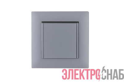 Розетка 1-м с крышкой Karea RIZZ STAR с заземл. сер. Makel 88065029