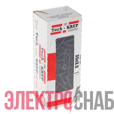 Саморез 3.5х35 гипсокартон-металл (уп.200шт) коробка Tech-Krep 102130