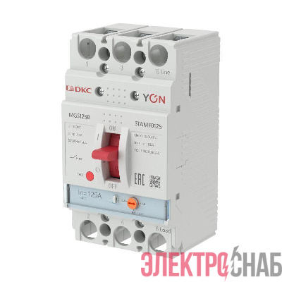 Выключатель автоматический MGS125 3P 100-125A 18kA YON MGS125B-3TAMF0125