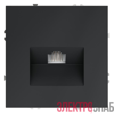 Розетка компьютерная 1-м СП S70 RJ45 кат.6 механизм графит Voltum VLS060107