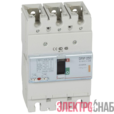 Выключатель автоматический 3п 200А 25кА DPX3 250 400В термомагнитн. расцеп. Leg 420208