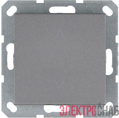 Выключатель для жалюзи 1-кл. 10А IP20 механизм алюм. Jasmart G3018S