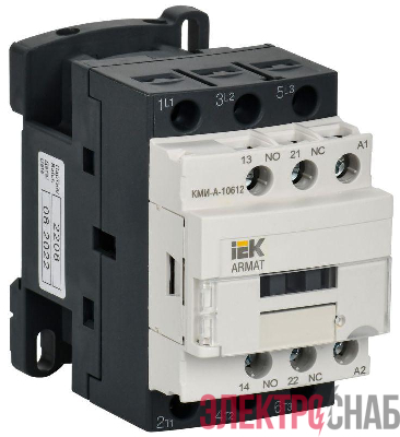 Контактор КМИ-А-10612 LC1D 6А кат. 110В AC 1НО+1НЗ AC-3 IEK AR-ACC-11-006-110-11