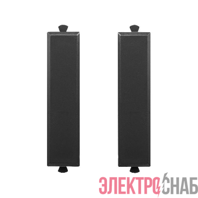 Комплект модульных заглушек 0.5мод. Avanti &quot;Черный матовый&quot; (уп.2шт) DKC 4412995
