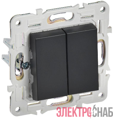 Выключатель 2-кл. SKANDY 10А SK-V04Bl черн. IEK SK-V20-0-10-K02