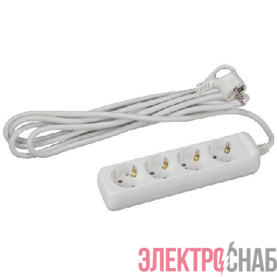Удлинитель 4х3м с заземл. 16А IP20 U-4e-3m-3х1 ПВС 3х1 Эра Б0028374