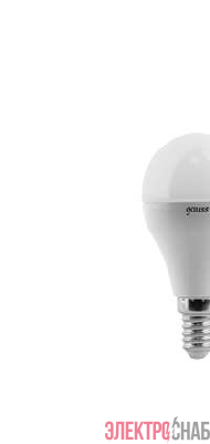 Лампа светодиодная Black 6.5Вт шар 3000К тепл. бел. E14 520лм 150-265В Gauss 105101107