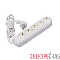 Удлинитель 5х3м с заземл. 16А IP20 защ. шторки Makel N5210043