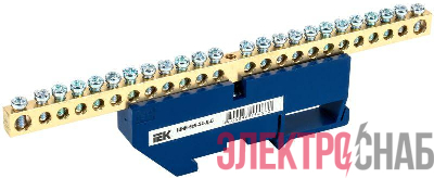 Шина нулевая на DIN-изол. ШНИ-6х9-24-Д-С IEK YNN10-69-24D-K07