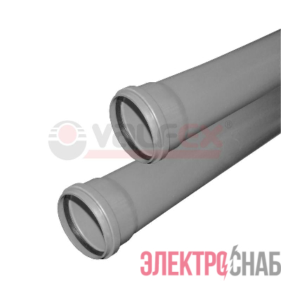 Труба OPTIMA ф50 с раструбом L=0.5м (80) VALFEX 220500050