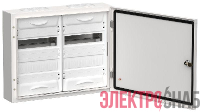 Корпус ЩРн-48 (2х24) TITAN 5 460х570х140 IP54 одна дверь метал. бел. IEK TI5-50-N-2X024-54
