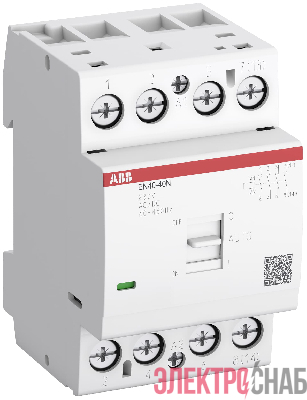 EN40-40N-06  Контактор модульный с ручным управлением (40А АС-1, 4НО), катушка 2 1SAE342111R0640