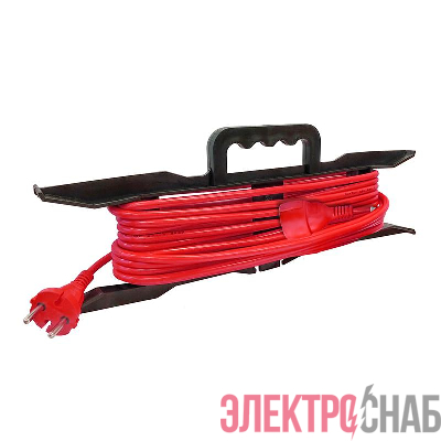 Удлинитель-шнур на рамке 1х20м без заземл. 16А IP20 3.5кВт ПВС 2х1.5 DOMTOK 2403