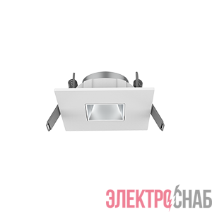 Рамка для модульного светильника Hottel 03 квадратная с квадратным отверстием встраив. 65х24 (м. о. 52мм) серебр. рефлектор VARTON V4-R0-00.0102.HT0-0002