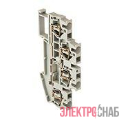 Колодка клеммная ST-2.5 26А двойн. пружинная сер. EKF plc-jxb-st-2.5-4-2